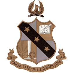 Brown and grey colored symbol.
